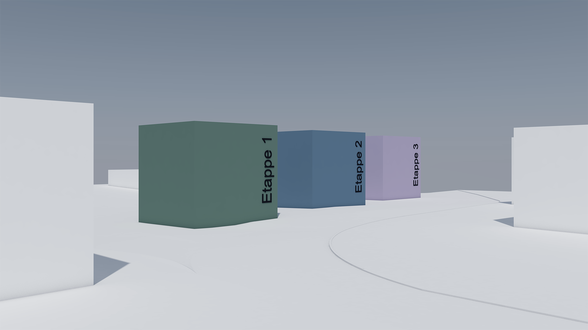 Variante - Etappen Gebäudevolumen