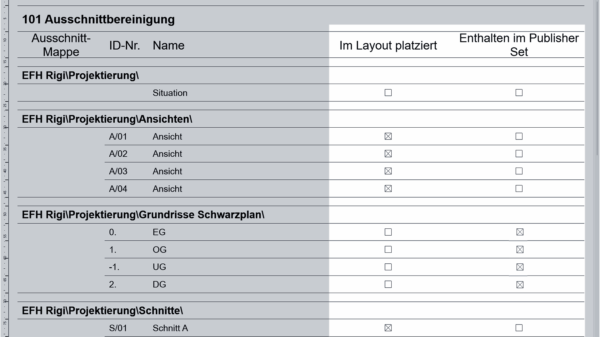 Ausschnittbereinigung